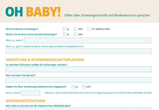 Bildvorschau Gesprächsleitfaden Kinderwunsch Bildvorschau Gesprächsleitfaden Kinderwunsch